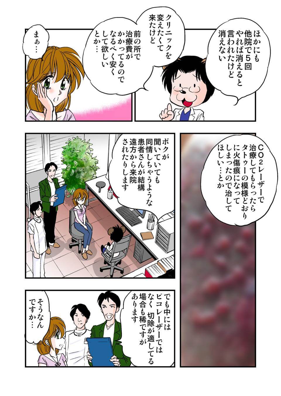 東京美容皮膚科クリニック公式漫画 2P