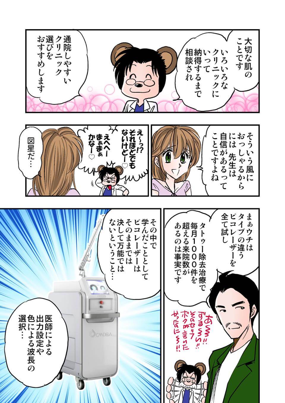 東京美容皮膚科クリニック公式漫画 3P